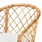 Baxton Studio Orchard Modern Bohemian White Fabric Upholstered and Natural Brown Rattan Dining Chair 203-12586 - alternate 3